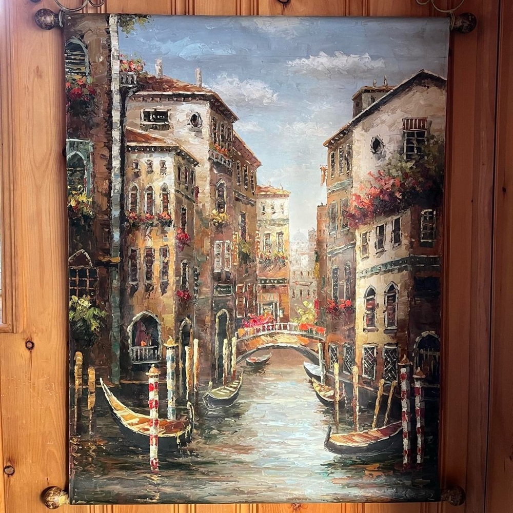 Venetian Canal Oil Painting